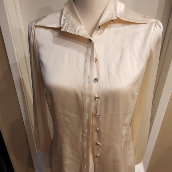 bebe Tops - Bebe long sleeve blouse size Medium